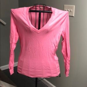Pink v neck sweater